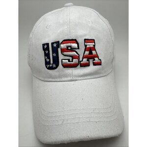 American Flag USA Hat Cap Adjustable Embroidered